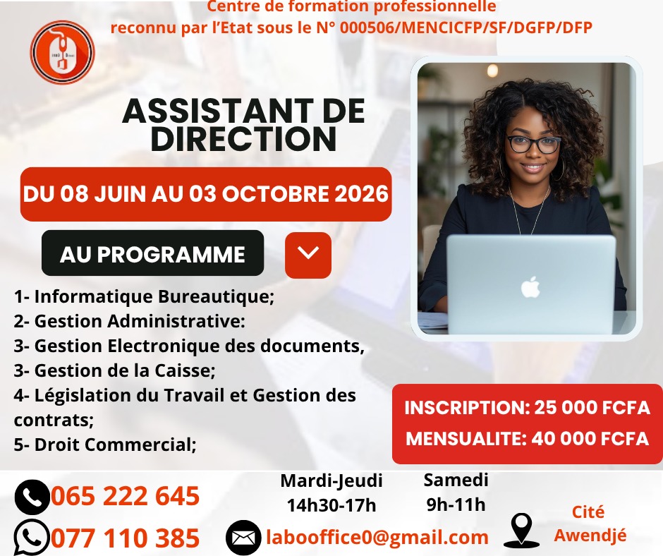 ASSISTANT DE DIRECTION VACANCES