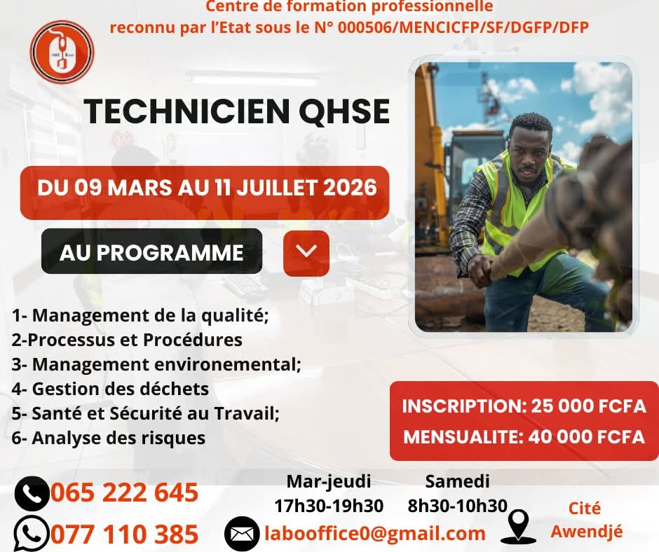 TECHNICIEN QHSE