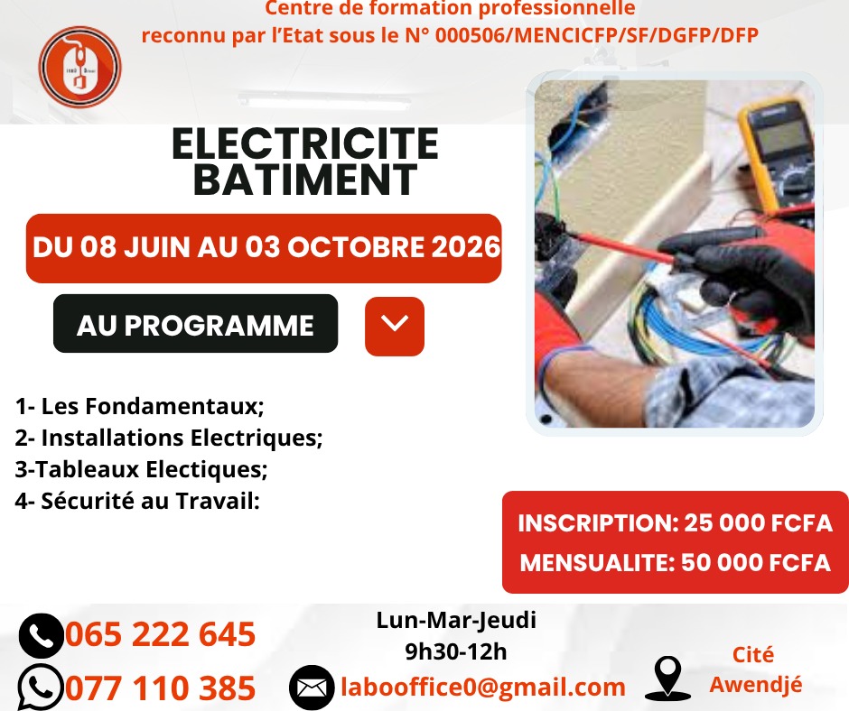 ELECTRICITE/BATIMENT VACANCES